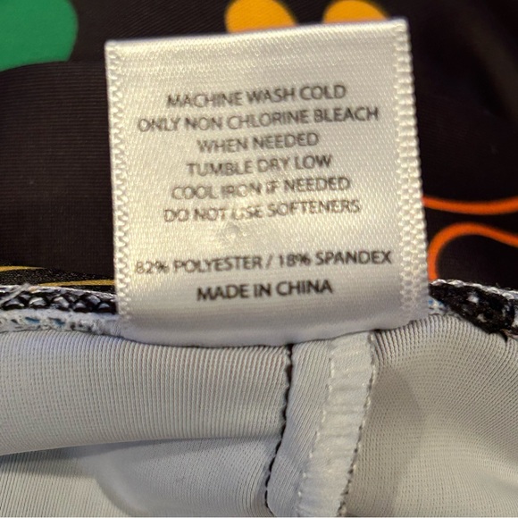 Skort Obsession Women’s Floral Golf Skort XL Black Multicolor Sporty Travel - Picture 5 of 5